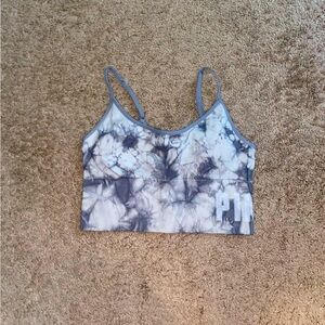 VS Pink Light Grey Marble Sports Bra